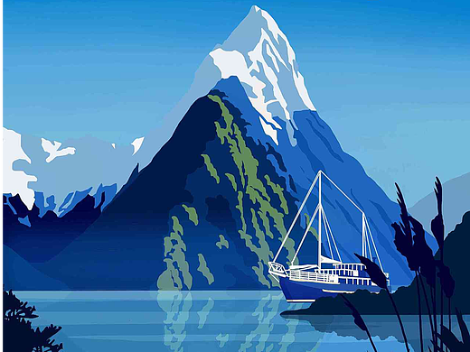 深蓝峡湾·自由之鸟