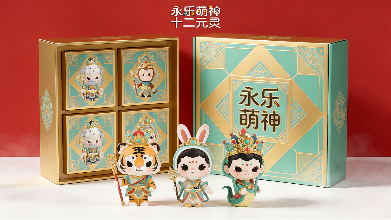 永乐萌神丨十二元灵（图ZNDAyNjE3ODYw） - AI作品 - 站酷设计师小筱酱原创素材 - 站酷ZCOOL