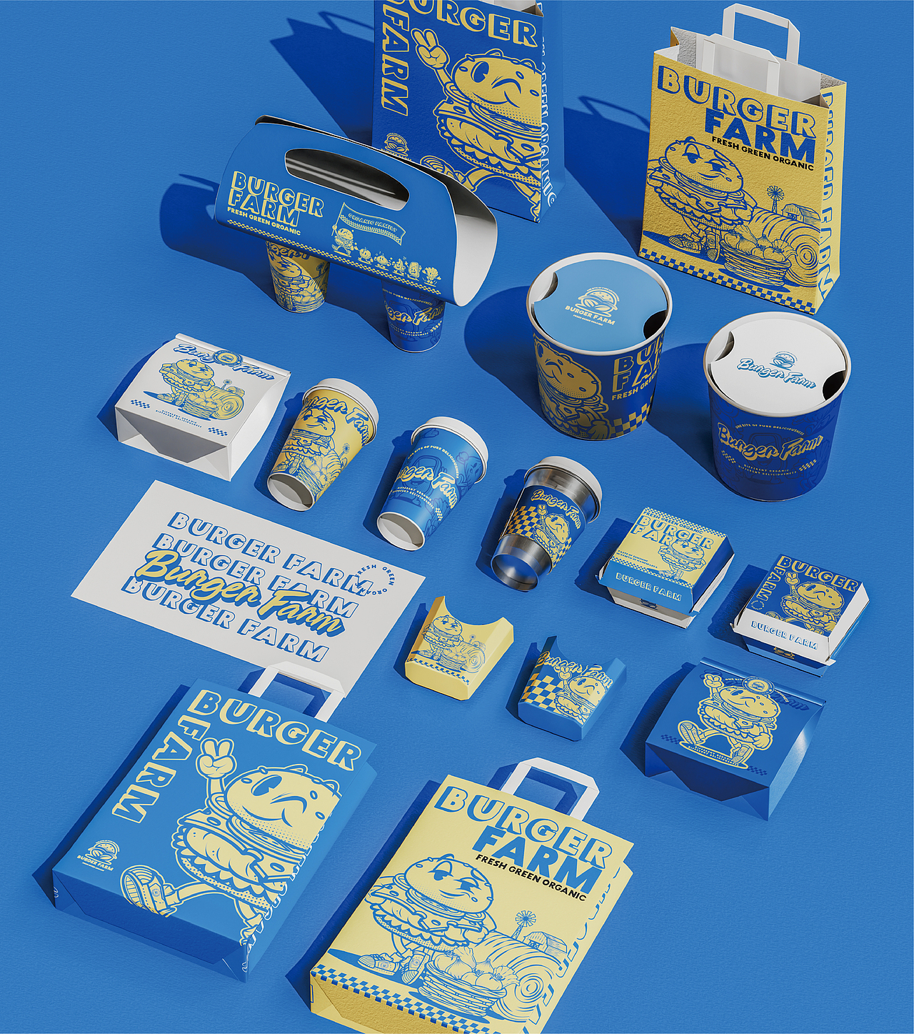 『BURGER FARM』 美式汉堡餐饮品牌设计(图ZNDAyNjE5NTg0) - 品牌 - 站酷设计师Jsure骏原创素材 - 站酷ZCOOL