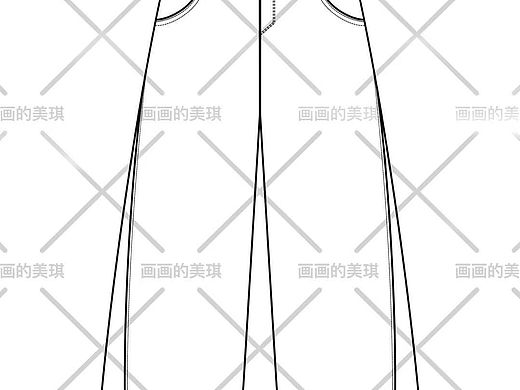 刀削裤设计款式图