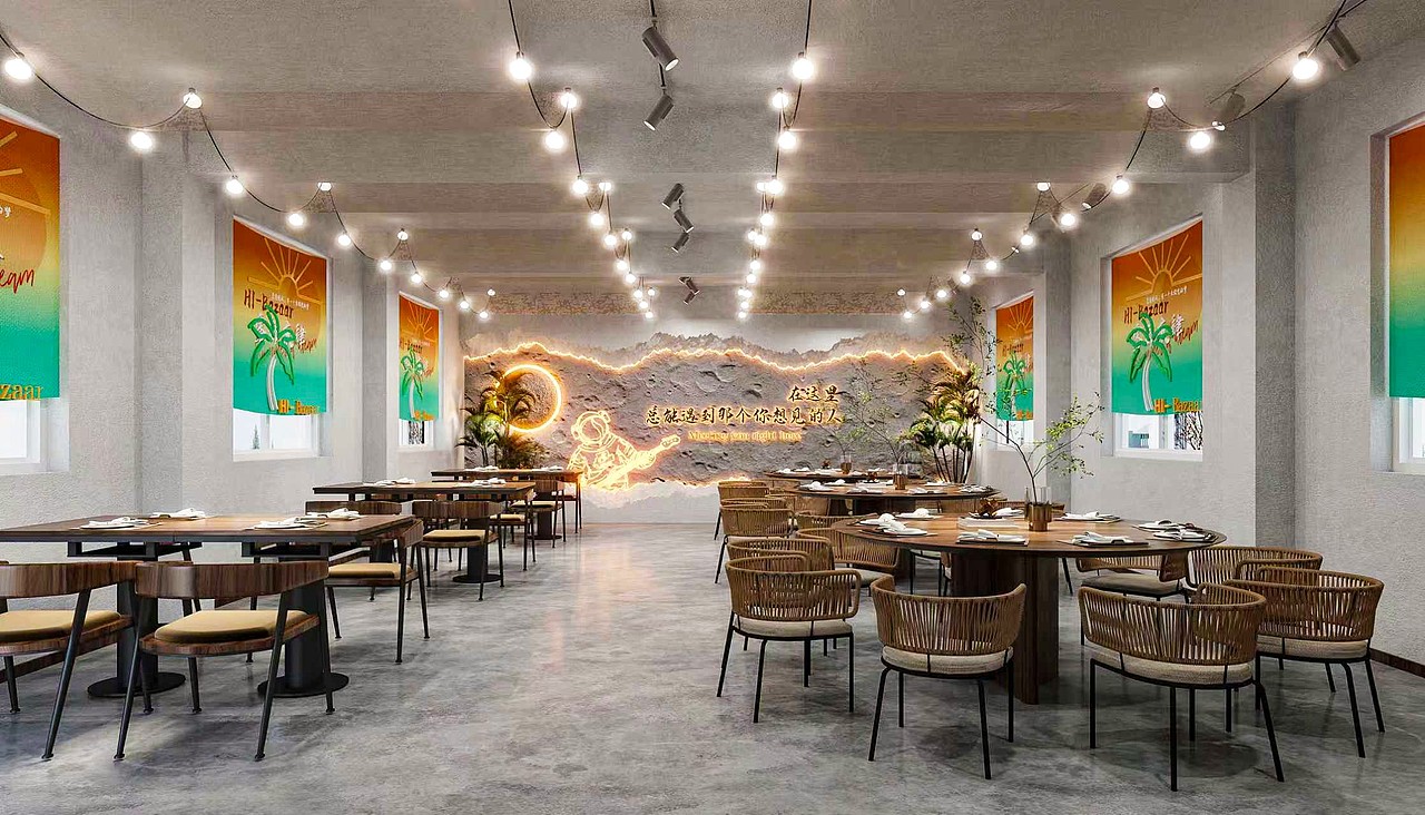 2025天恒装饰经典案例赏析——河工大露营餐厅设计(图ZNDAyNjI2OTMy) - 商业空间设计 - 站酷设计师tianheng365原创素材 - 站酷ZCOOL