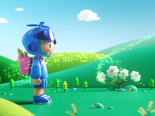 IP角色场景建模渲染 AE特效合成