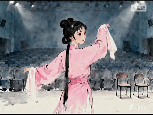 《戏台入梦：非遗新声》｜AI微短片｜生成编导剪辑