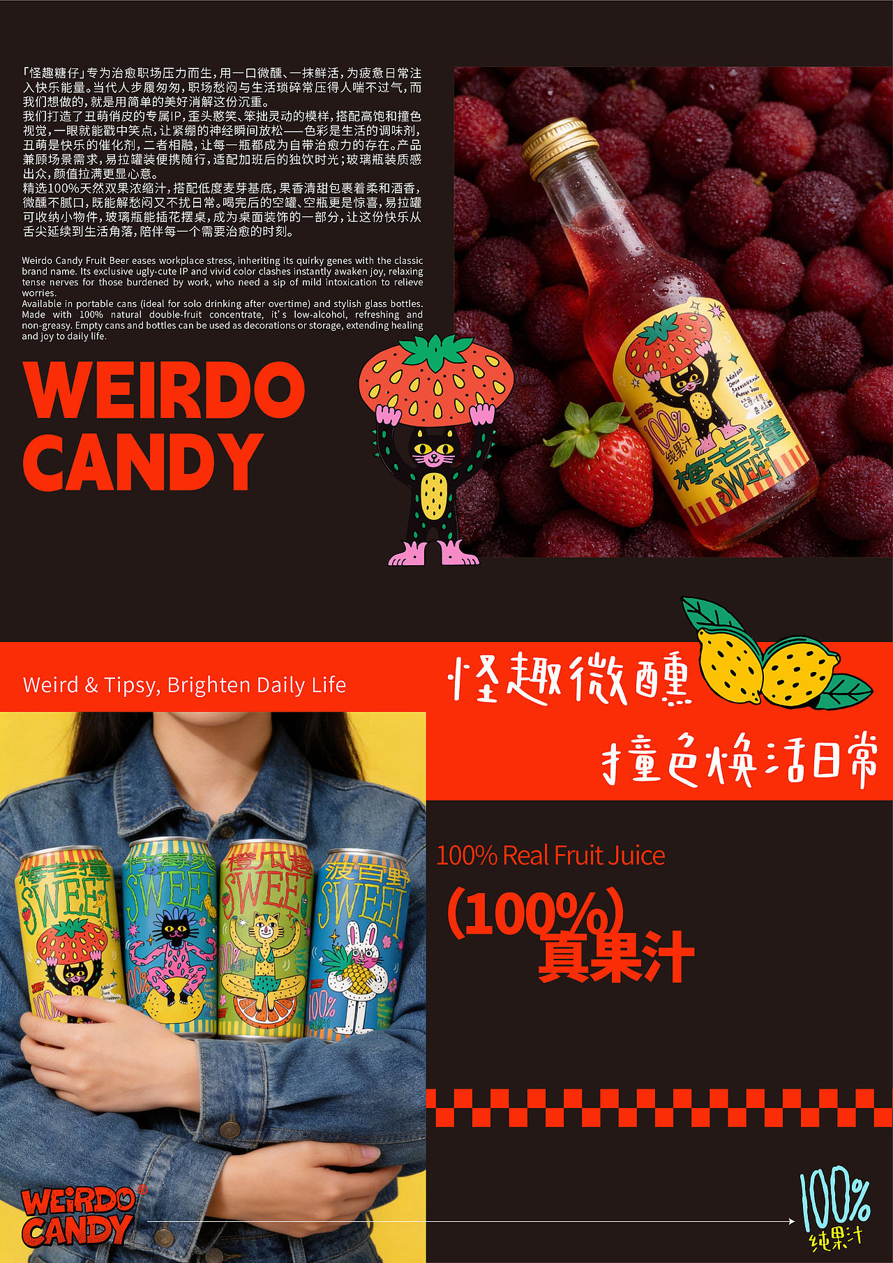 果味啤酒包装设计|把快乐装进瓶里,治愈每一个打工人(图ZNDAyNjM0NDI0) - 包装 - 站酷设计师Yolo橘大仙原创素材 - 站酷ZCOOL