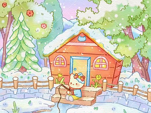藏在雪地里的小木屋（個人主頁-ZNzMxNTcyNjA=） - 創(chuàng)作習(xí)作 - 站酷設(shè)計(jì)師叛逆橙子球原創(chuàng)素材 - 站酷ZCOOL