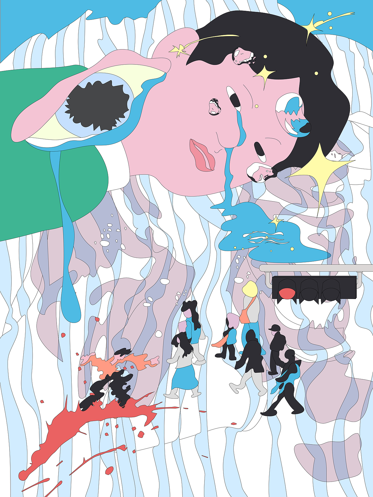 画画日记31（图ZNDAyNjM3MTg0） - 新锐潮流插画 - 站酷设计师彩色乱麻原创素材 - 站酷ZCOOL