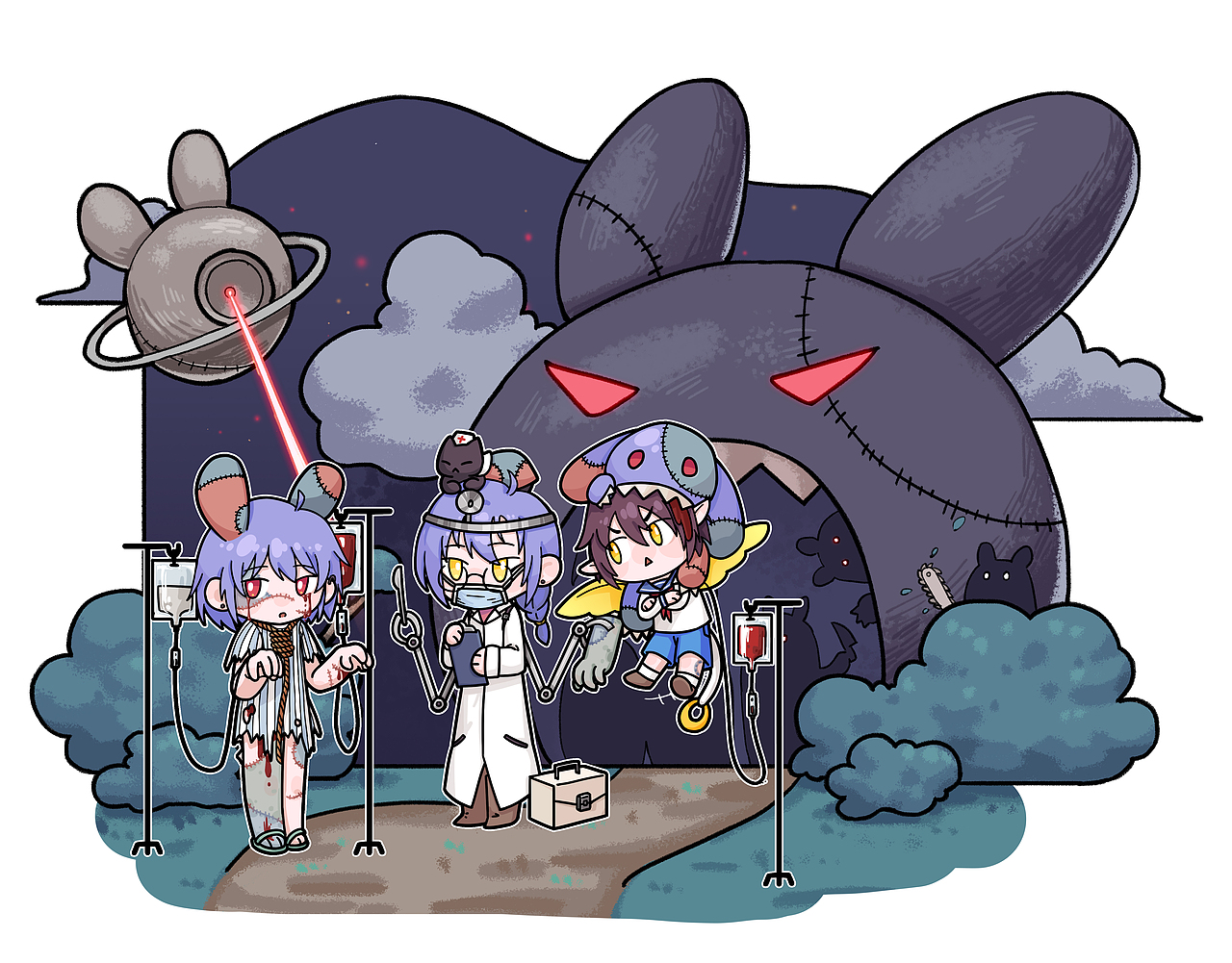 万圣节主题插画（图ZNDAyNjQyNzEy） - 儿童插画 - 站酷设计师樱爱灵原创素材 - 站酷ZCOOL