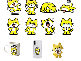 个人IP创作《小黄猫咪》与表情包动图