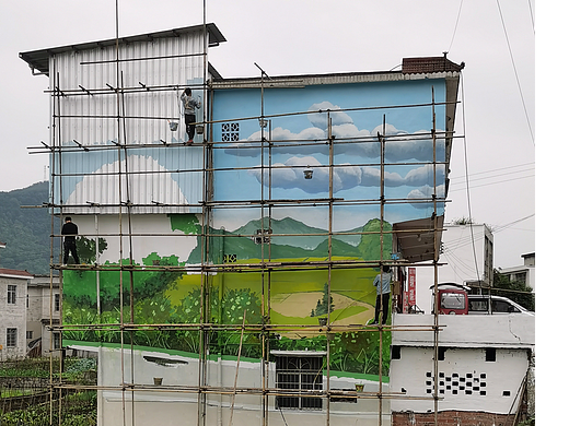 成都墙绘，成都彩绘，乡村文化墙