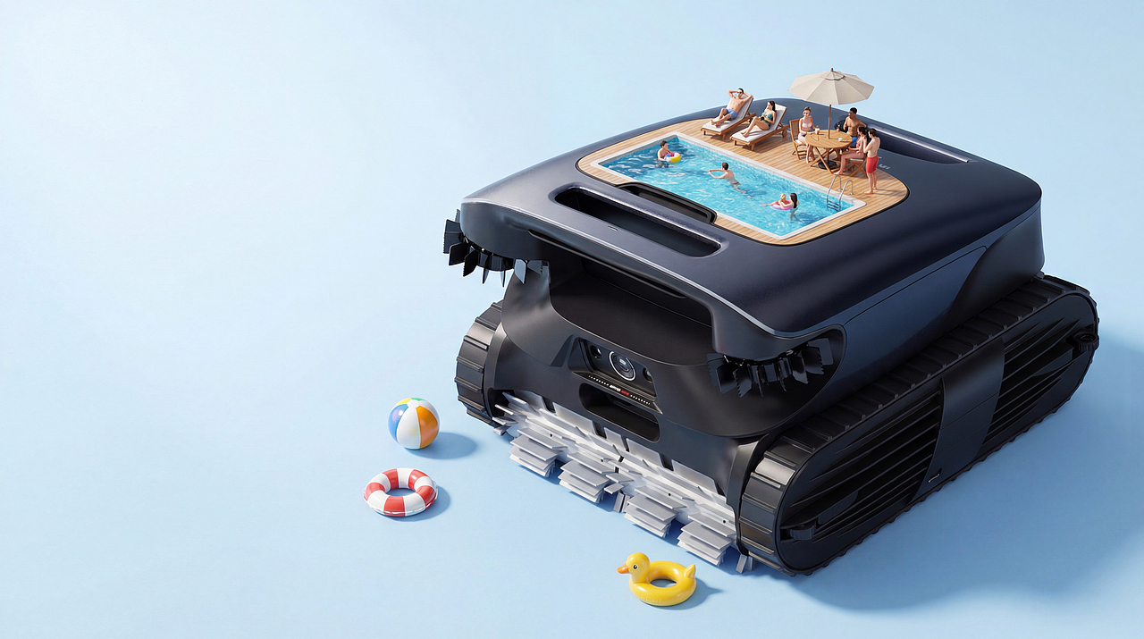 AIGC 赋能泳池清洁机器人视觉分享（图ZNDAyNjQ1MzYw） - 产品 - 站酷设计师Sapce宇原创素材 - 站酷ZCOOL