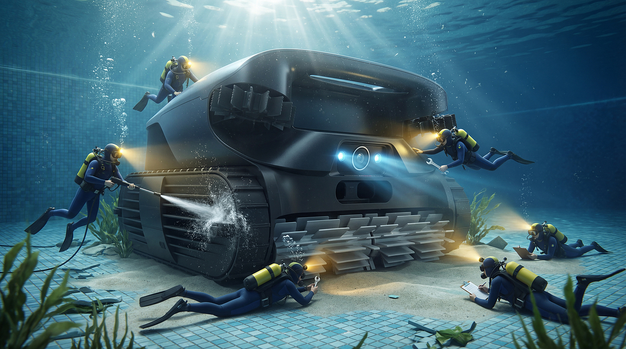 AIGC 赋能泳池清洁机器人视觉分享（图ZNDAyNjQ1NDE2） - 产品 - 站酷设计师Sapce宇原创素材 - 站酷ZCOOL