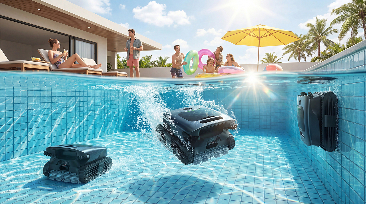 AIGC 赋能泳池清洁机器人视觉分享（图ZNDAyNjQ1NDQ4） - 产品 - 站酷设计师Sapce宇原创素材 - 站酷ZCOOL