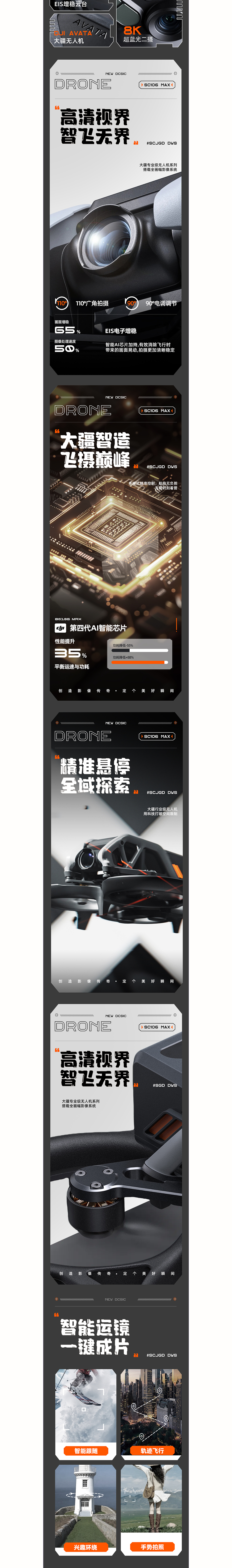 大疆DJI Avata | 无人机 | 品牌视觉策划 | 详情页（图ZNDAyNjQ4ODk2） - 电商 - 站酷设计师文堇设计原创素材 - 站酷ZCOOL