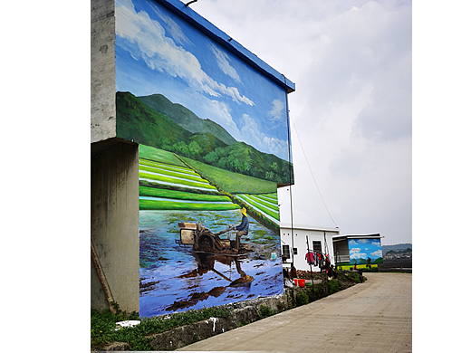 乡村壁画，农耕文化，成都墙绘