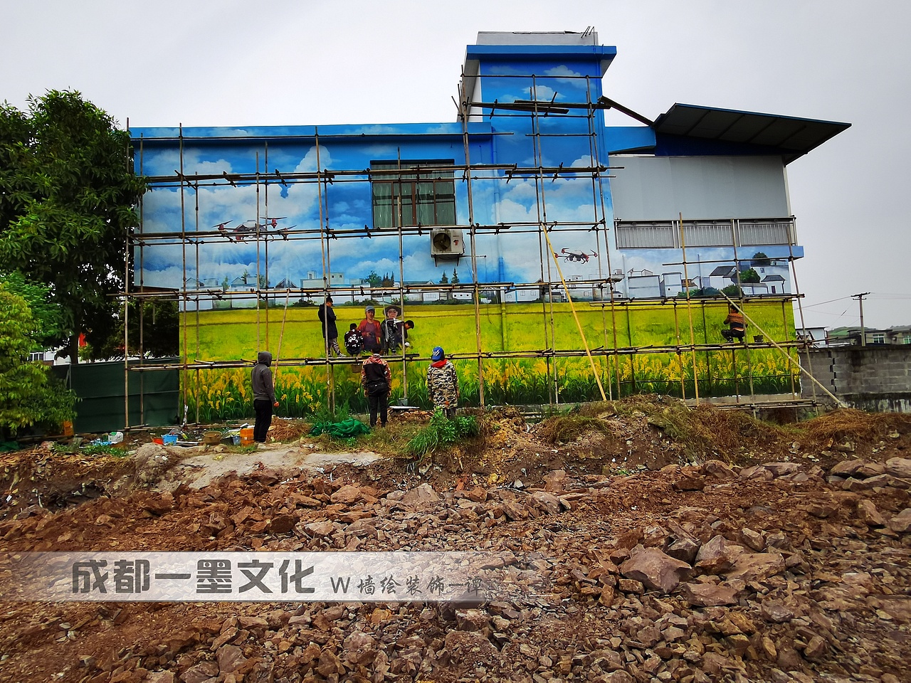 成都墙绘，成都彩绘，乡村壁画（图ZNDAyNjUzNTA4） - 绘画 - 站酷设计师成都一墨文化创意原创素材 - 站酷ZCOOL