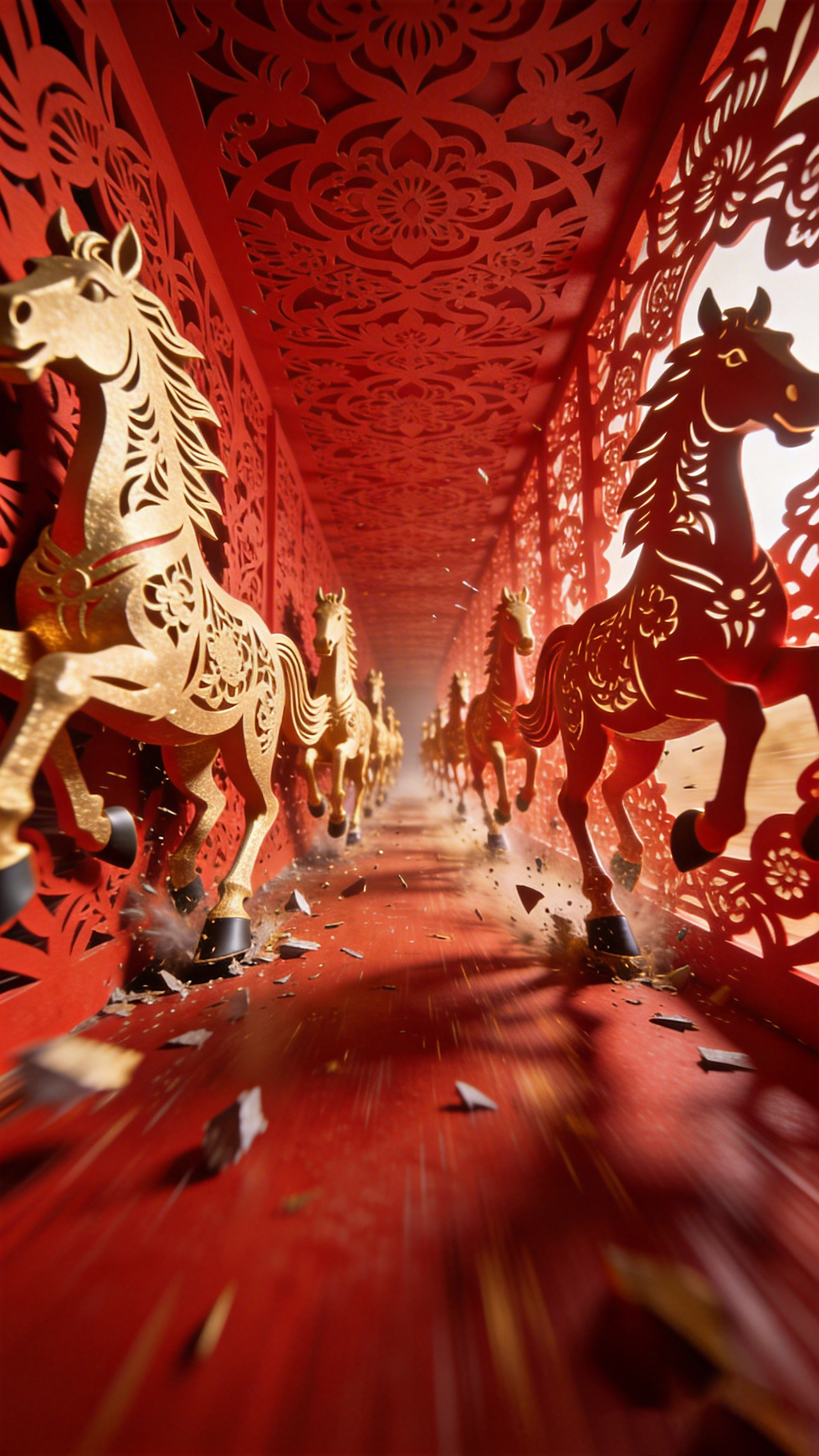 马年大吉 马年新春 喜上眉梢（图ZNDAyNjY4NDA4） - AI作品 - 站酷设计师porlin0322原创素材 - 站酷ZCOOL