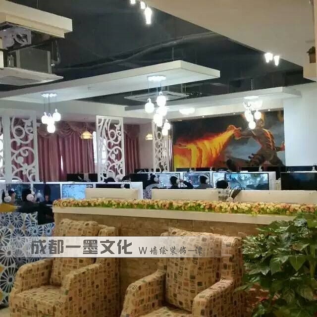 3D墙绘，网吧墙绘，网咖装修（图ZNDAyNjcxNjY0） - 绘画 - 站酷设计师成都墙绘壁画原创素材 - 站酷ZCOOL