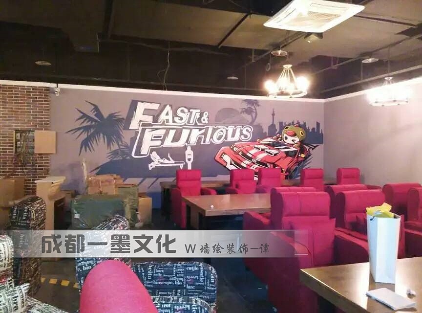 3D墙绘，成都墙绘，网咖墙绘（图ZNDAyNjc4MTky） - 绘画 - 站酷设计师农村壁画原创素材 - 站酷ZCOOL