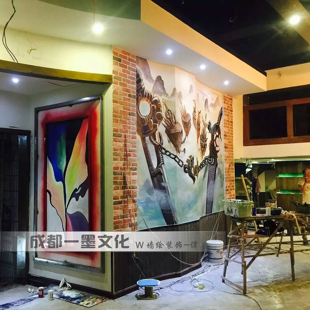 成都壁画，游戏插画，成都墙绘（图ZNDAyNjc4NzE2） - 绘画 - 站酷设计师农村壁画原创素材 - 站酷ZCOOL