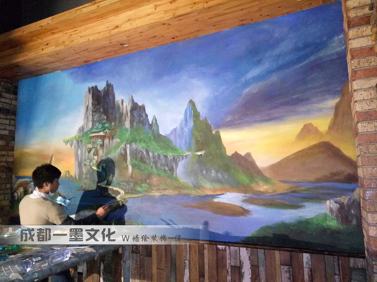 风景墙绘，成都墙绘，游戏插画（图ZNDAyNjc5MzY0） - 绘画 - 站酷设计师新农村墙绘原创素材 - 站酷ZCOOL