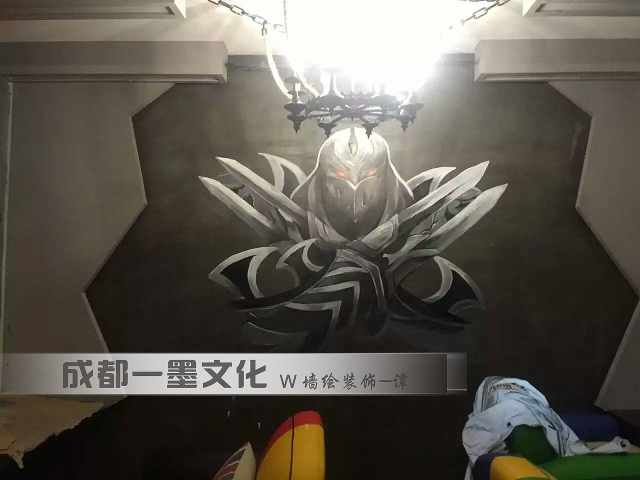 网吧墙绘，网吧壁画，网咖装修（图ZNDAyNjc5NjI0） - 绘画 - 站酷设计师新农村墙绘原创素材 - 站酷ZCOOL