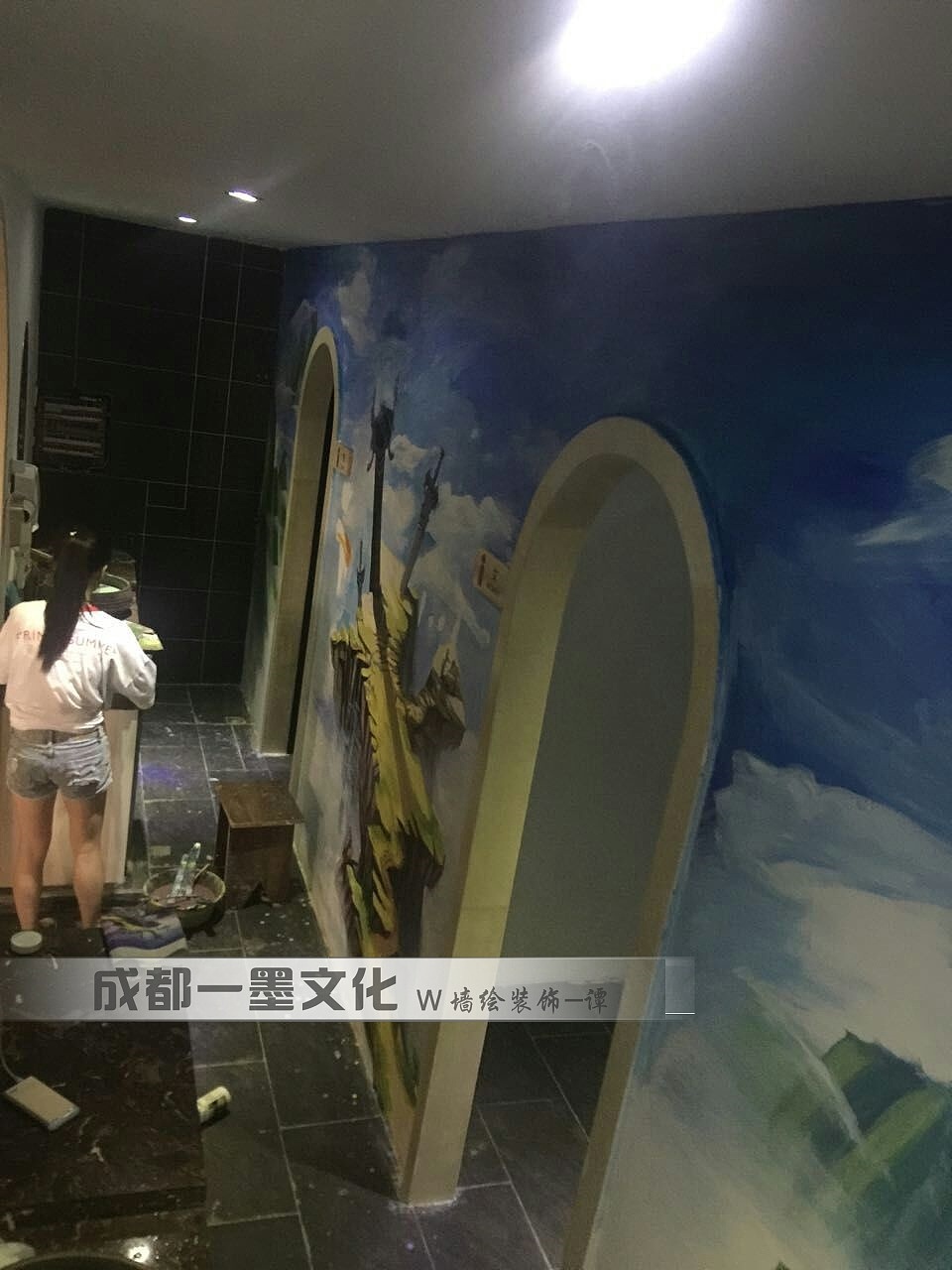 游戏插画，风景墙绘，成都墙绘（图ZNDAyNjgwODQ4） - 绘画 - 站酷设计师新农村墙绘原创素材 - 站酷ZCOOL