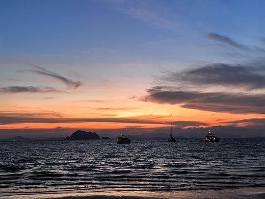 泰国甲米的晚霞