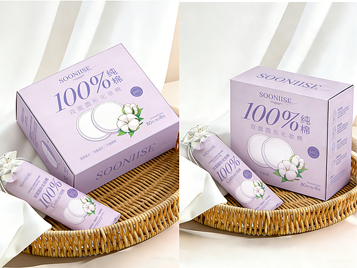 化妆棉包装设计