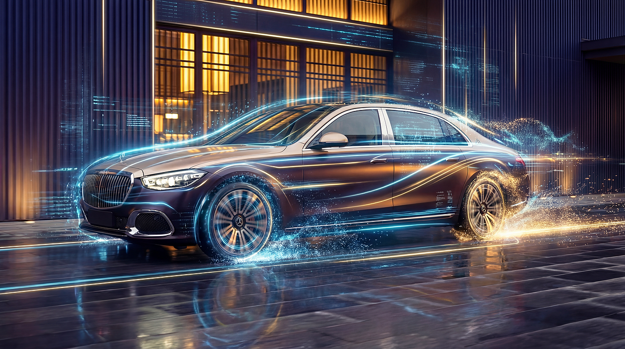《光痕:Mercedes-Maybach 视觉海报 | 3D渲染作品》(图ZNDAyNjkzNTk2) - 其他三维 - 站酷设计师简泽一原创素材 - 站酷ZCOOL