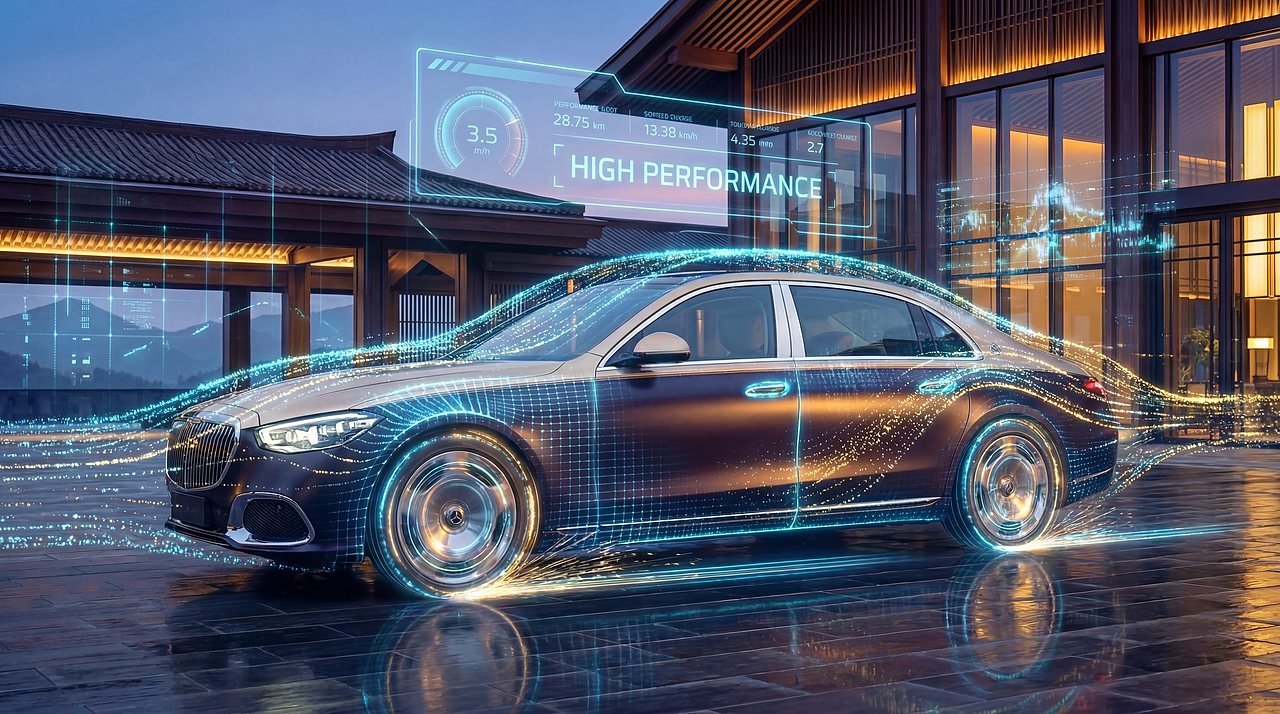 《光痕:Mercedes-Maybach 视觉海报 | 3D渲染作品》(图ZNDAyNjkzNjE2) - 其他三维 - 站酷设计师简泽一原创素材 - 站酷ZCOOL