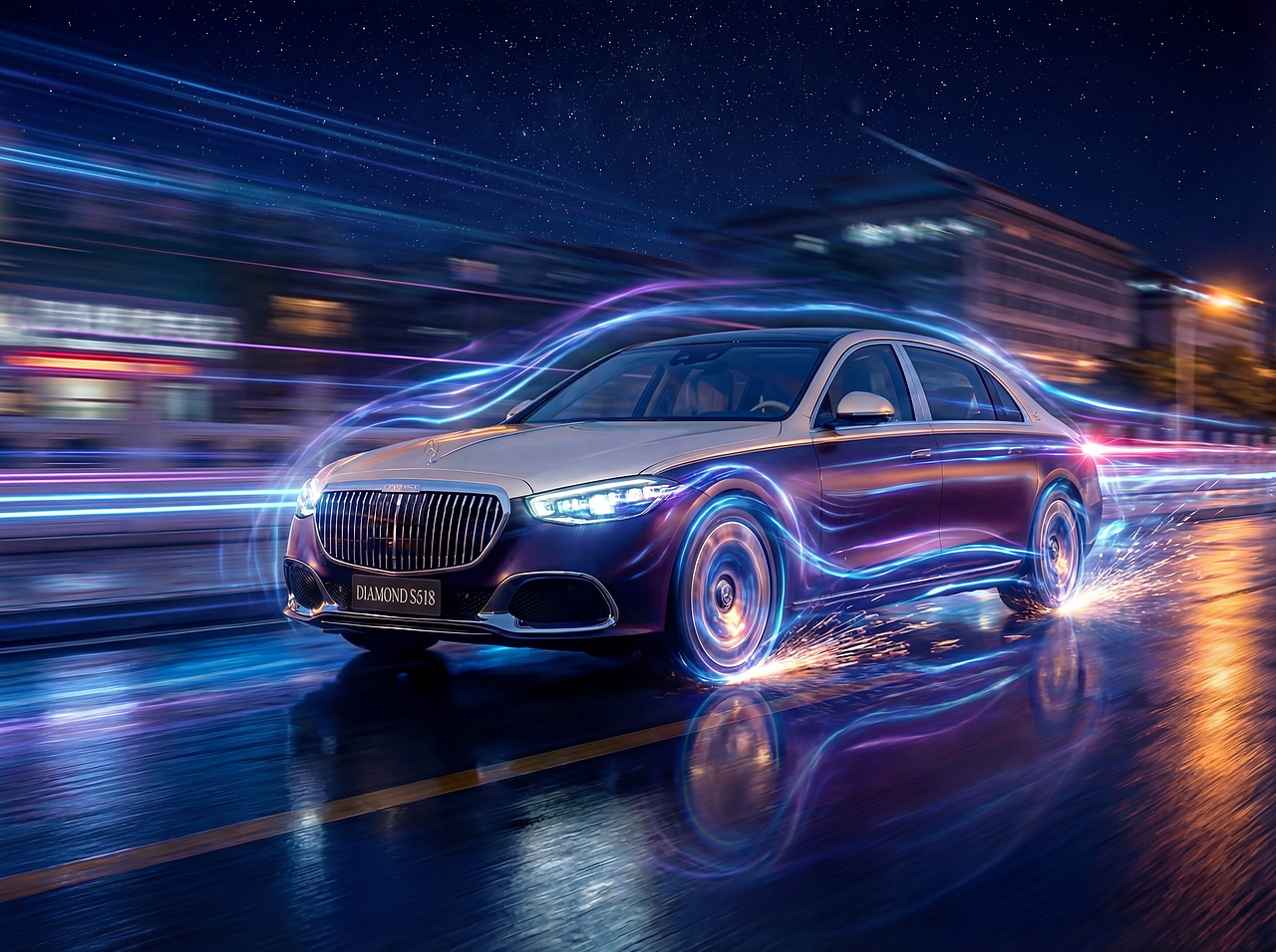 《光痕:Mercedes-Maybach 视觉海报 | 3D渲染作品》(图ZNDAyNjkzOTIw) - 其他三维 - 站酷设计师简泽一原创素材 - 站酷ZCOOL