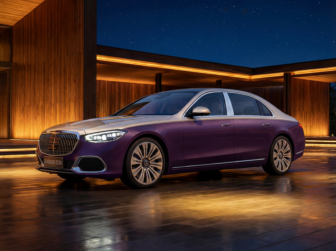 《光痕:Mercedes-Maybach 视觉海报 | 3D渲染作品》(图ZNDAyNjk0MTY4) - 其他三维 - 站酷设计师简泽一原创素材 - 站酷ZCOOL