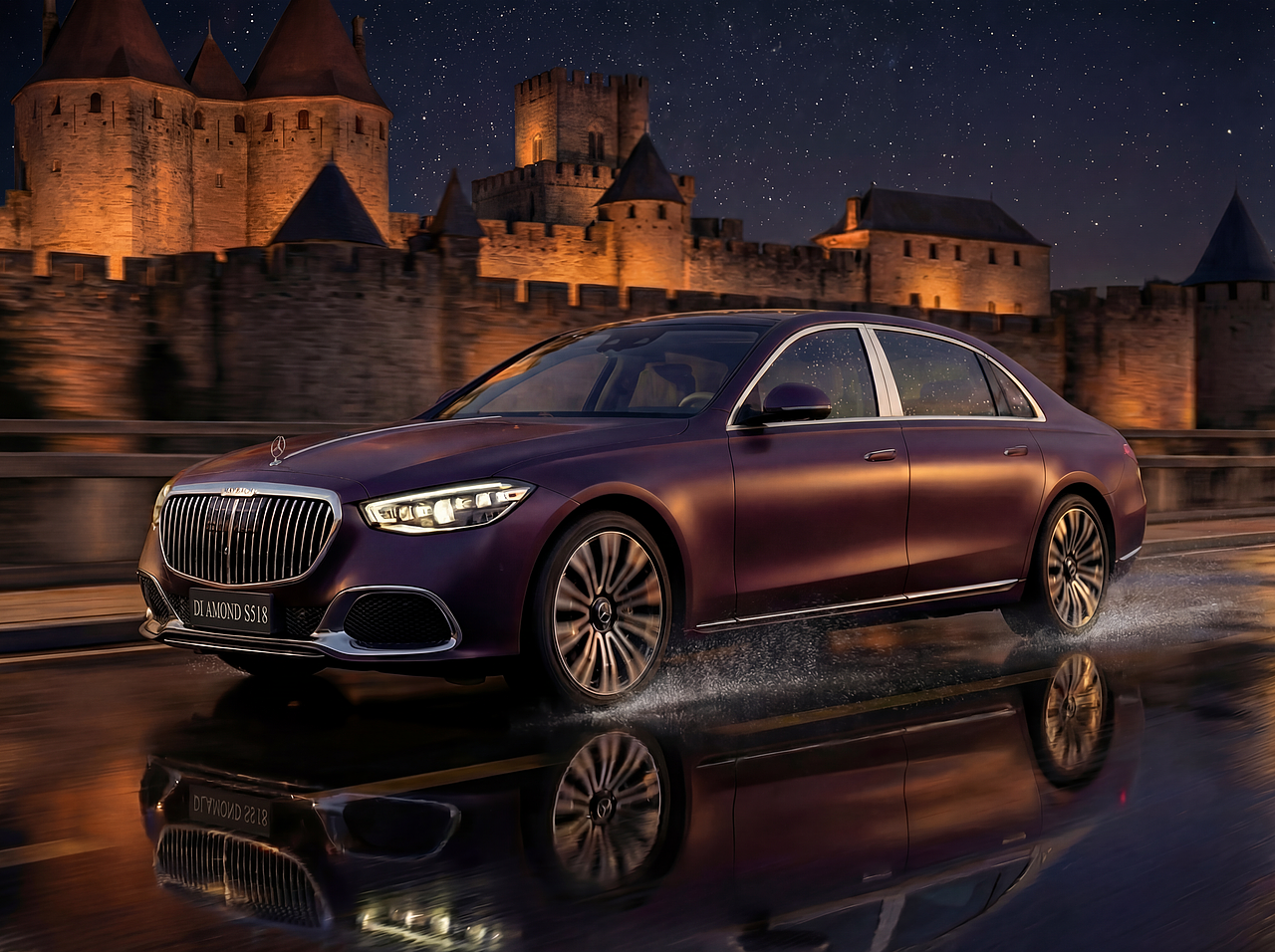 《光痕:Mercedes-Maybach 视觉海报 | 3D渲染作品》(图ZNDAyNjk0MjA4) - 其他三维 - 站酷设计师简泽一原创素材 - 站酷ZCOOL