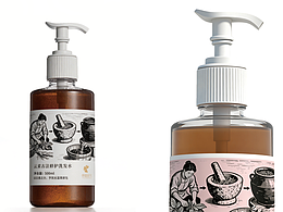 碧蜜妃儿·云柔古法修护洗发水包装设计