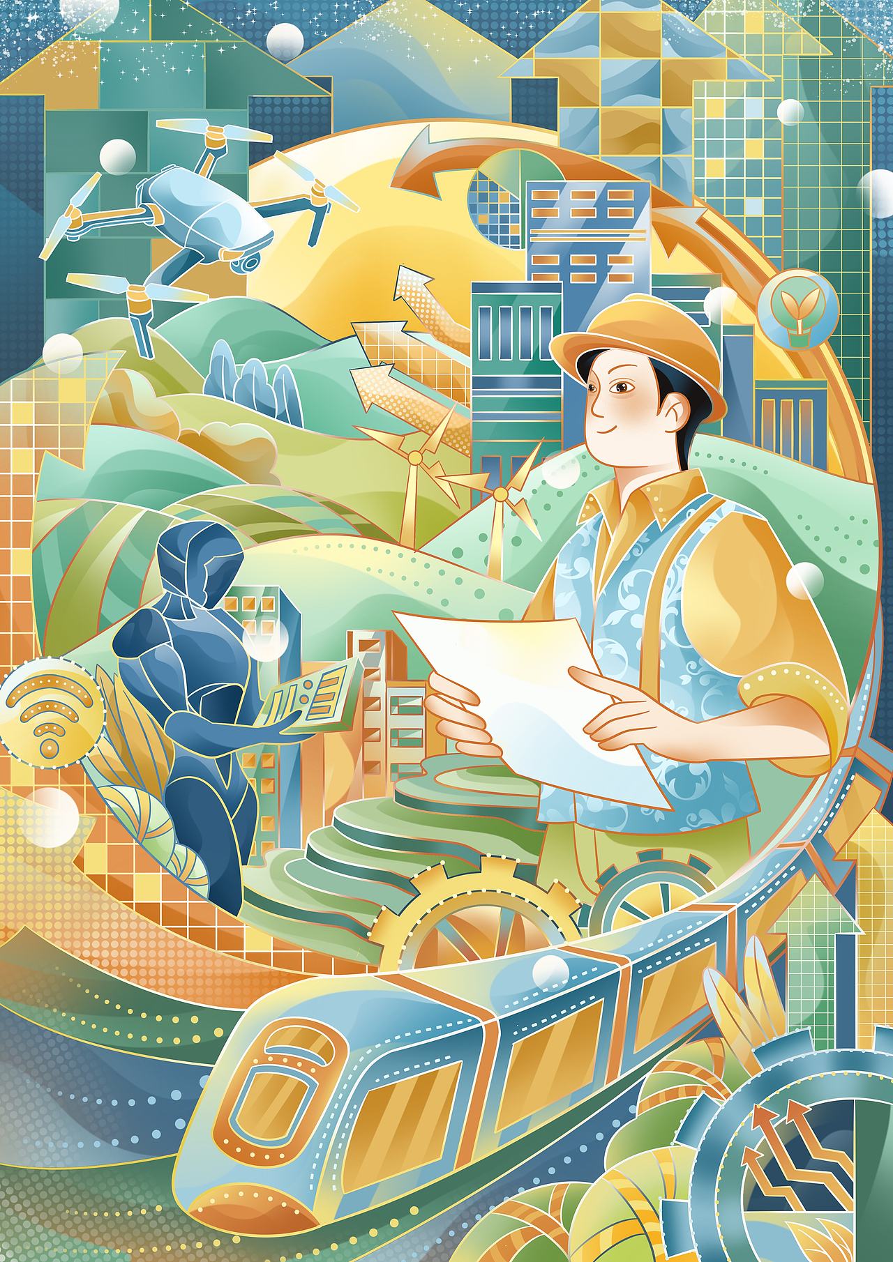 被这副画硬控了！！（图ZNDAyNzA1NjQw） - 商业插画 - 站酷设计师橙诺o原创素材 - 站酷ZCOOL