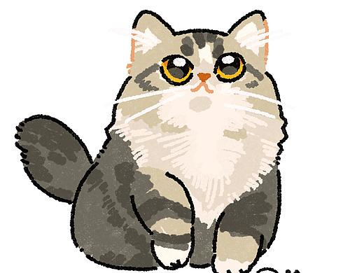 画100只评论区的小猫咪（91-100）（个人主页-ZNzMxNjYwODA=） - 创作习作 - 站酷设计师Maru不是马鹿原创素材 - 站酷ZCOOL