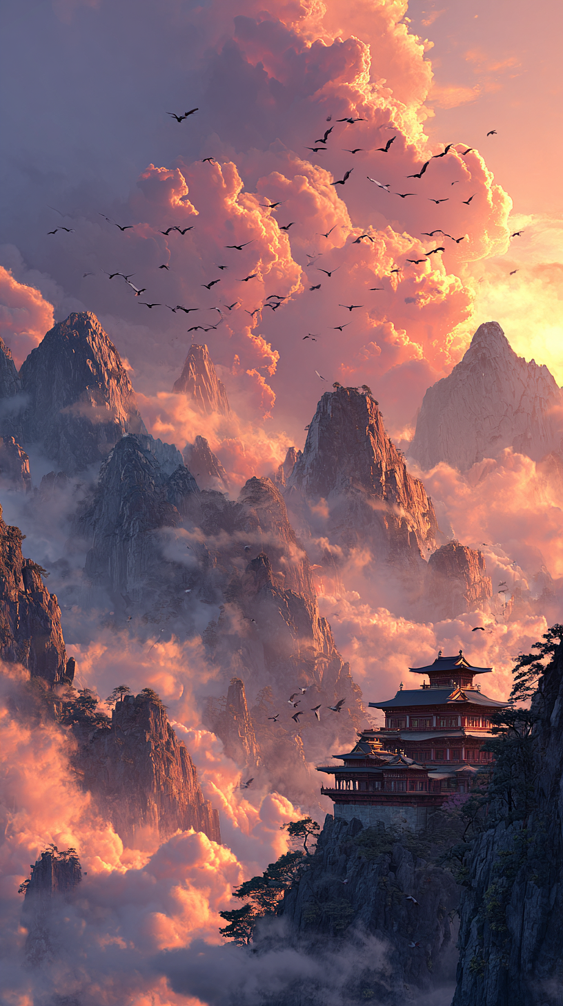漫剧封面之《蜀山》（图ZNDAyNzE4MDk2） - AI作品 - 站酷设计师斗神俊俊原创素材 - 站酷ZCOOL