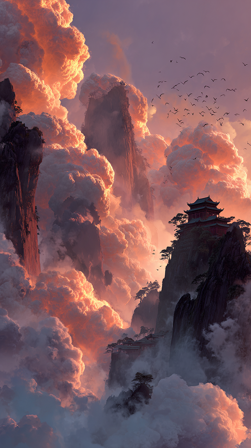 漫剧封面之《蜀山》（图ZNDAyNzE4MTQw） - AI作品 - 站酷设计师斗神俊俊原创素材 - 站酷ZCOOL