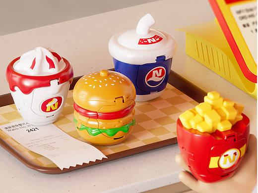 你的麦当当好了，请取餐 | 美食陀螺电商图设计