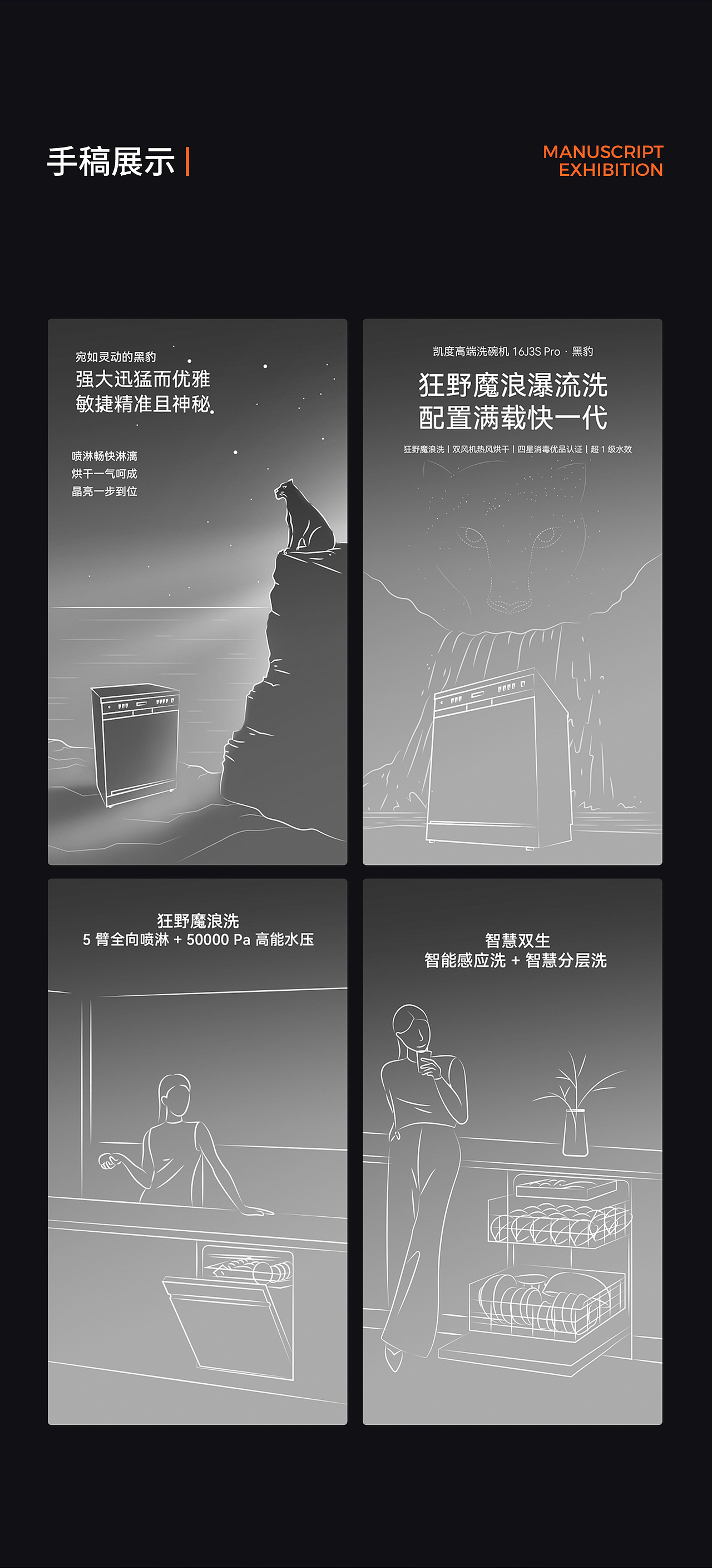 单品视觉全案丨凯度洗碗机单品策划全案（图ZNDAyNzIzODQ0） - 电商 - 站酷设计师LIANPO脸谱广告原创素材 - 站酷ZCOOL