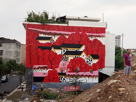 成都墙绘，成都彩绘，社区墙绘，社区文化墙