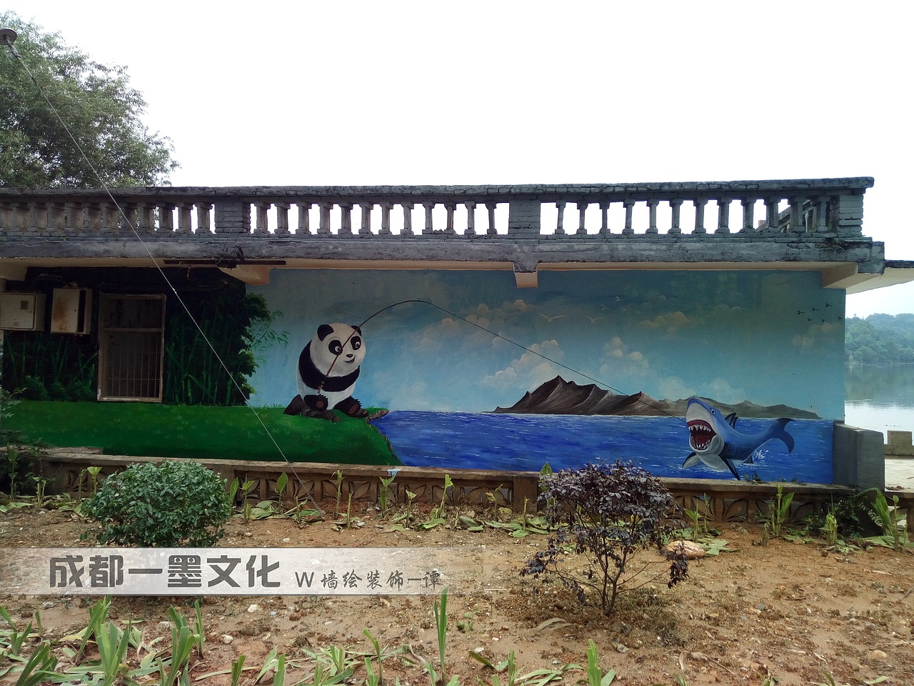 美丽乡村，农村墙绘，风景壁画（图ZNDAyNzI3NTMy） - 绘画 - 站酷设计师美丽乡村壁画墙绘原创素材 - 站酷ZCOOL