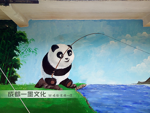 美丽乡村，农村墙绘，风景壁画