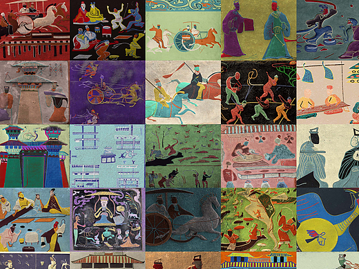 《原境》VR设计（创作）-复原汉代墓葬画像砖