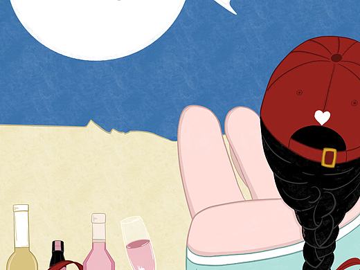 原创艺术插画｜对酒当歌 人生几何🍷