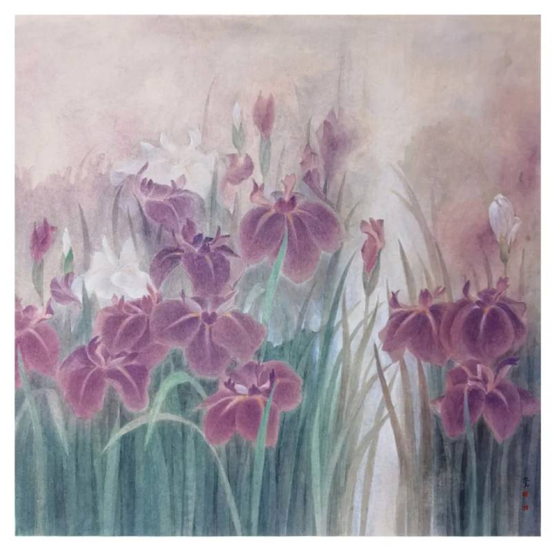 以传统工笔勾写都市中的抒情，鲍莺展“花开有时”（图ZMTU0MjY2OTI=） - 资讯 - 站酷设计师壹号观察原创素材 - 站酷ZCOOL