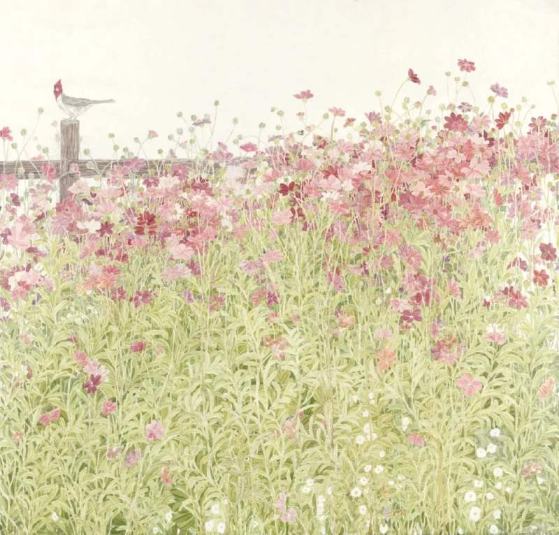 以传统工笔勾写都市中的抒情，鲍莺展“花开有时”（图ZMTU0MjY3MDA=） - 资讯 - 站酷设计师壹号观察原创素材 - 站酷ZCOOL