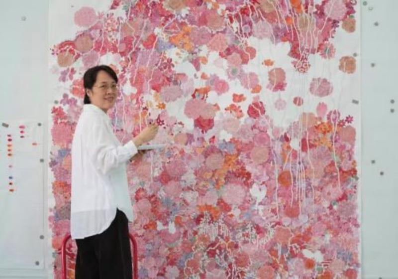 以传统工笔勾写都市中的抒情，鲍莺展“花开有时”（图ZMTU0MjY2ODA=） - 资讯 - 站酷设计师壹号观察原创素材 - 站酷ZCOOL