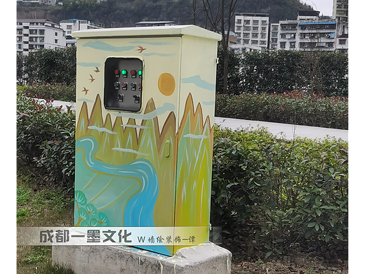 电箱绘画，电箱壁画，社区文化墙