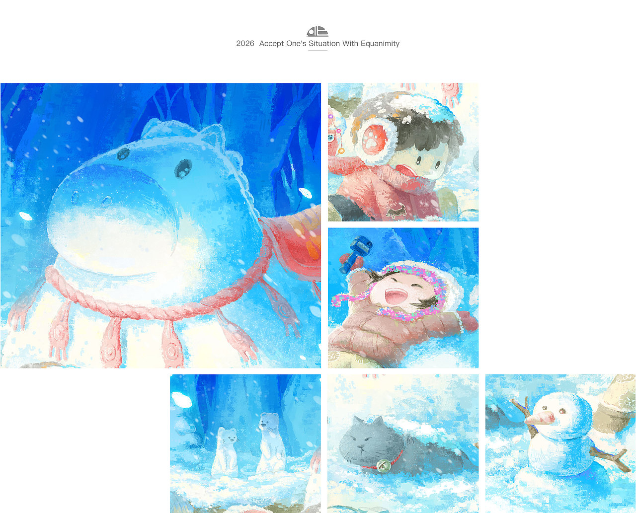 新年快乐｜2026（图ZNDAyNzM5NTg0） - 艺术插画 - 站酷设计师三分鱼OTOF原创素材 - 站酷ZCOOL